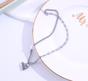 Heart-Shape Two Layers Spliced Necklace
