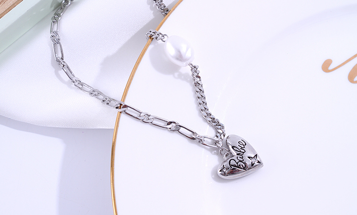 Heart-Shape Two Layers Spliced Necklace