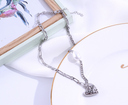 Heart-Shape Two Layers Spliced Necklace