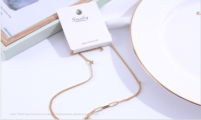 Loving Heart Tassel Star Spliced Clavicle Chain Necklace