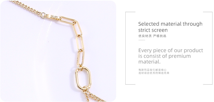 Loving Heart Tassel Star Spliced Clavicle Chain Necklace
