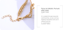 Square Pendant Two Layers Necklace