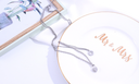Disc Heart-Shape Lock Two Layers Necklace