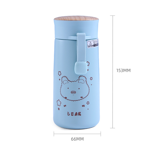 Happiness Paradise Vacuum Flask 270ml/9.1fl.oz.(Cyan)
