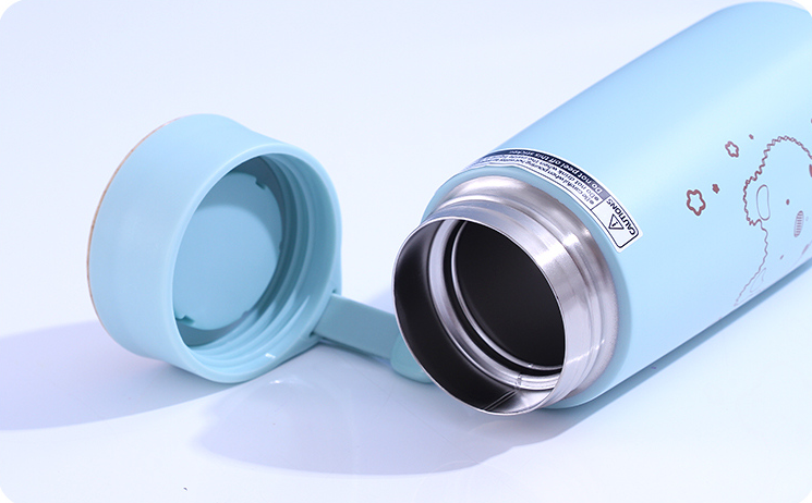 Happiness Paradise Vacuum Flask 270ml/9.1fl.oz.(Cyan)