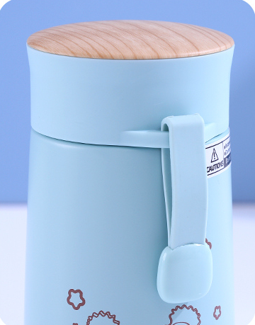 Happiness Paradise Vacuum Flask 270ml/9.1fl.oz.(Cyan)