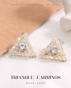 Exquisite Crystal Triangle Earrings