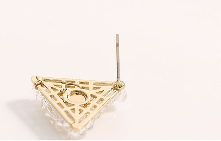 Exquisite Crystal Triangle Earrings