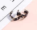 925 Silver Needle Elegant Square Resin Earrings