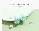 925 Silver Needle Colorful Resin Transparent Earrings