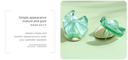 925 Silver Needle Colorful Resin Transparent Earrings