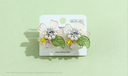 925 Silver Needle Solid Flower Delicate Earrings