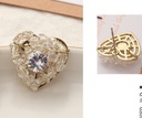 Exquisite Crystal Loving Heart Earrings
