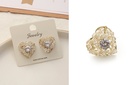 Exquisite Crystal Loving Heart Earrings