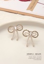 Elegant Classy Bow Zircon Earrings