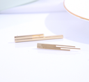 925 Silver Needle Straight Earrings