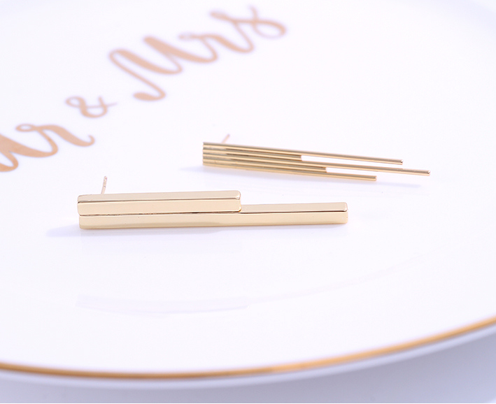 925 Silver Needle Straight Earrings