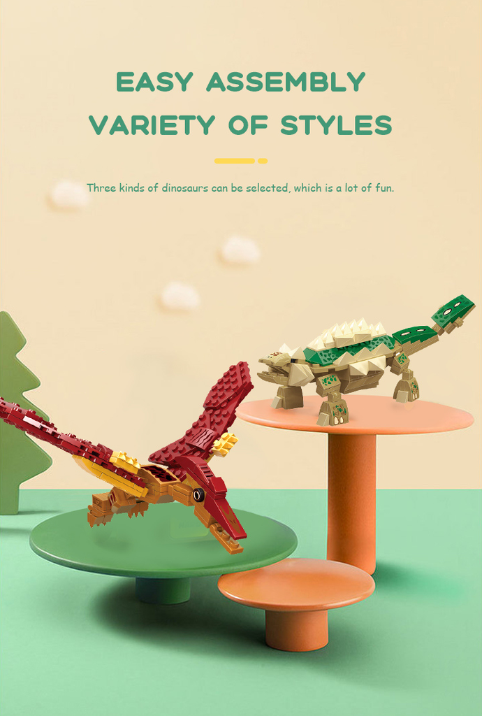 Dinosaur Building Blocks-Stegosaur (LN7017)
