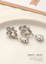 Elegant Teardrop-Shaped Zircon Earrings