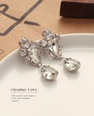 Elegant Teardrop-Shaped Zircon Earrings