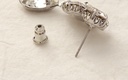 Elegant Teardrop-Shaped Zircon Earrings