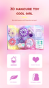 3D Manicure Toy-Cool Girl(A051)(Piggy Pattern Included)