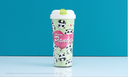 FK002 Happy Panda Double Walls Plastic Cup with Straw 520ml/17.5fl.oz.(Green)