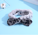 Leopard Print Hair-drying Headband(Gray)