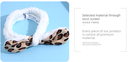 Leopard Print Hair-drying Headband(White)