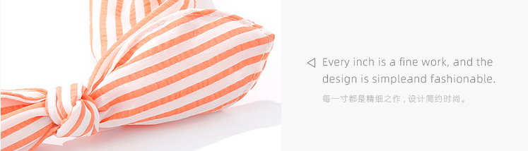 Cute Stripes Bow Hair Band