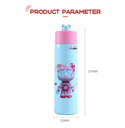 Magic Bear Painting Mini Pocket Vacuum Flask 270ml/9.1fl.oz.(Mint Green)