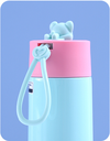 Magic Bear Painting Mini Pocket Vacuum Flask 270ml/9.1fl.oz.(Mint Green)