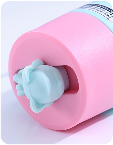 Magic Bear Painting Mini Pocket Vacuum Flask 270ml/9.1fl.oz.(Mint Green)