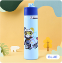 Magic Bear Painting Mini Pocket Vacuum Flask 270ml/9.1fl.oz.(Mint Green)