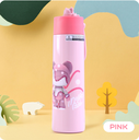 Magic Bear Painting Mini Pocket Vacuum Flask 270ml/9.1fl.oz.(Mint Green)