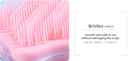 Daisy Glitter Airbag Hair Brush