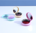 Macaron Series Portable Hair Brush with Mirror