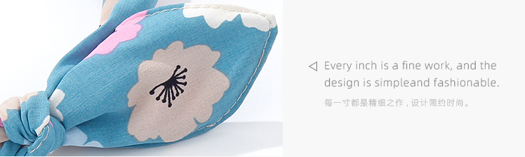 Stylish Trendy Printing Bow Hair Band
