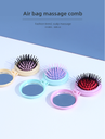 Macaron Series Portable Hair Brush with Mirror