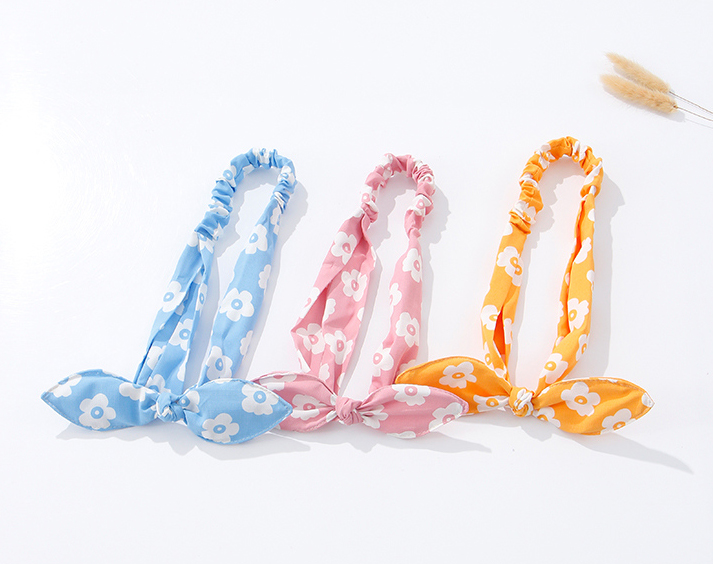 Stylish Sweet Colorful Printing Bow Hair Band
