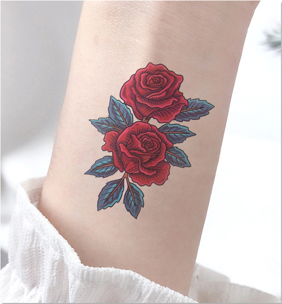 Flower Tattoo Sticker(12 Sheets)