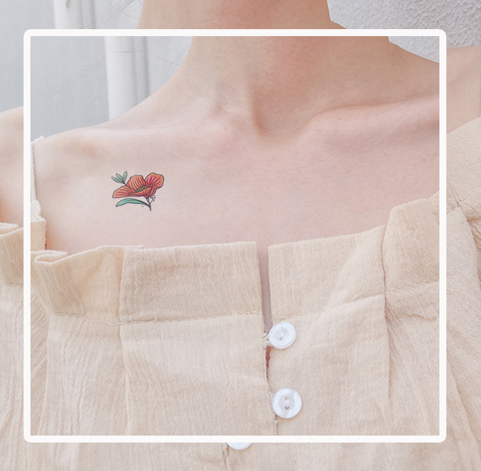 Flower Tattoo Sticker(12 Sheets)