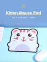 Kitten Mouse Pad(Pink and White)