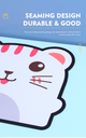 Kitten Mouse Pad(Pink and White)