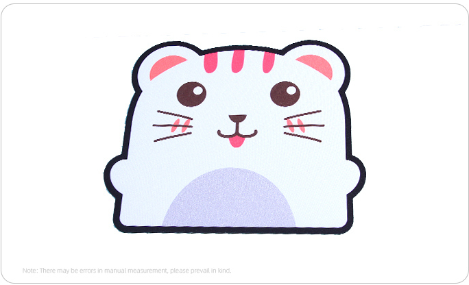 Kitten Mouse Pad(Pink and White)