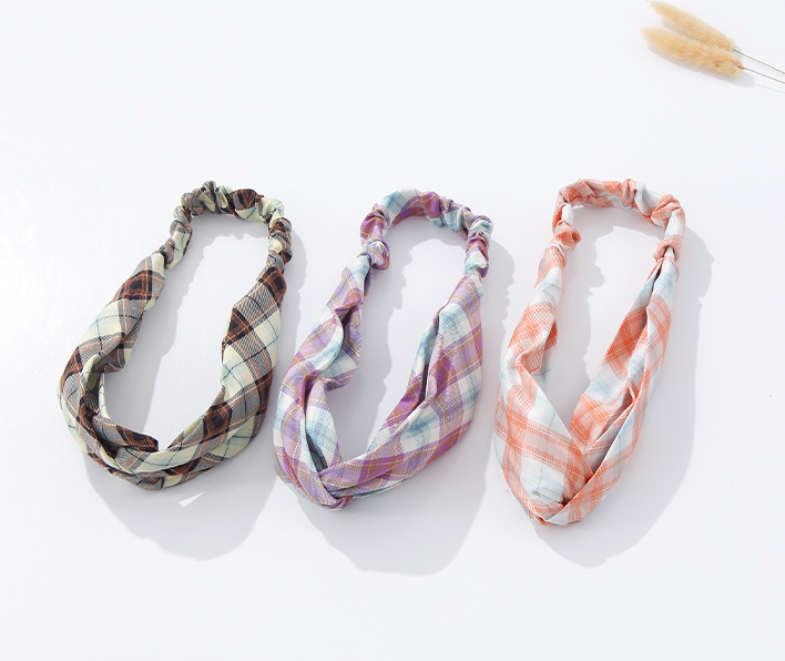 Elegant Trendy Checks Hair Band