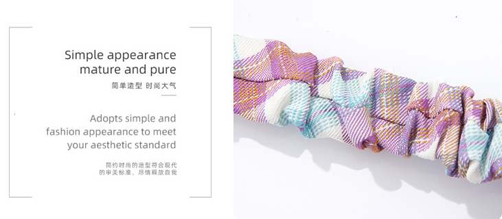 Elegant Trendy Checks Hair Band