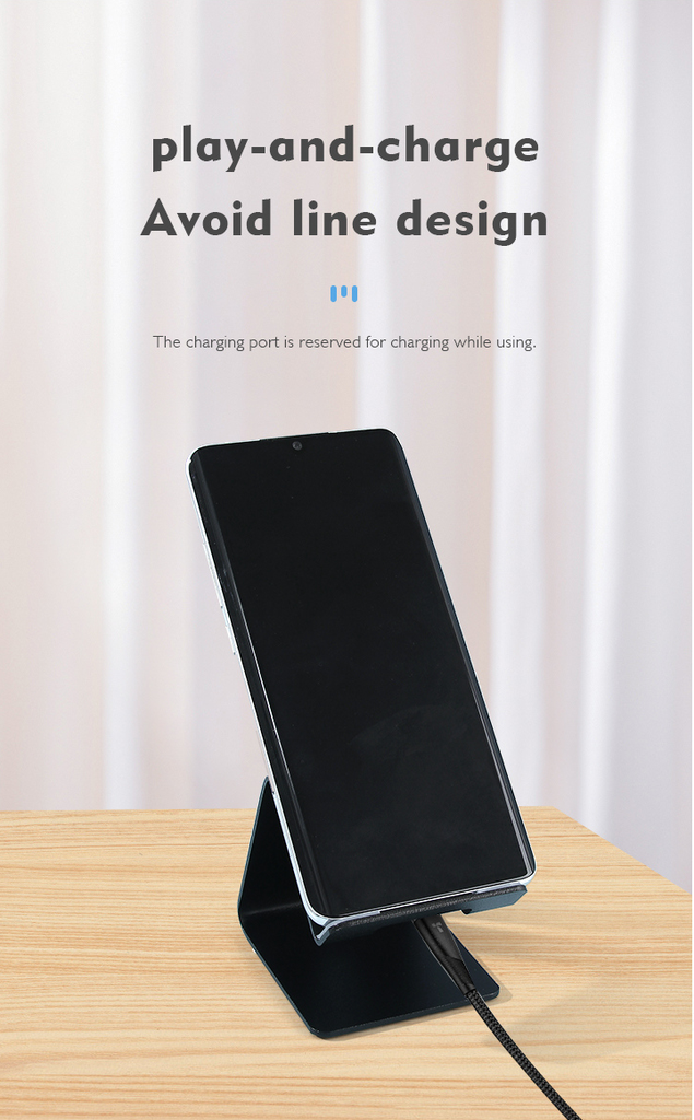 Metal Desktop Cell Phone Stand(Black)(TW-062)