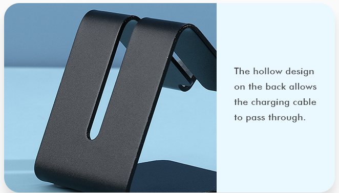 Metal Desktop Cell Phone Stand(Black)(TW-062)