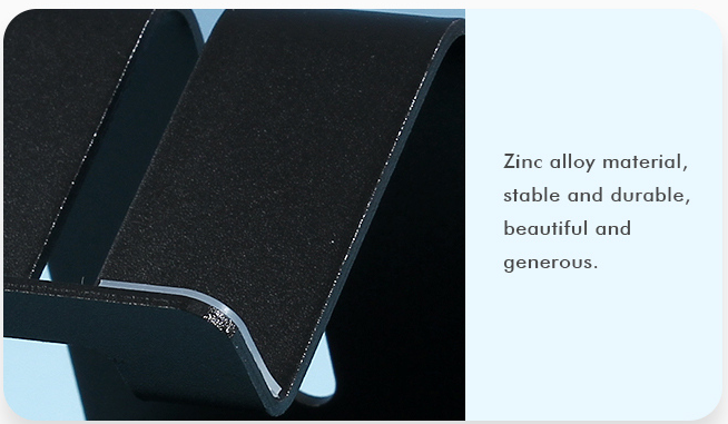 Metal Desktop Cell Phone Stand(Black)(TW-062)